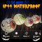 Halloween Lantern String Lights, 8.5Ft LED White Eye Lantern String Lights Plug in, 10 Halloween Lanterns String Light Connectable Indoor/Outdoor Decoration